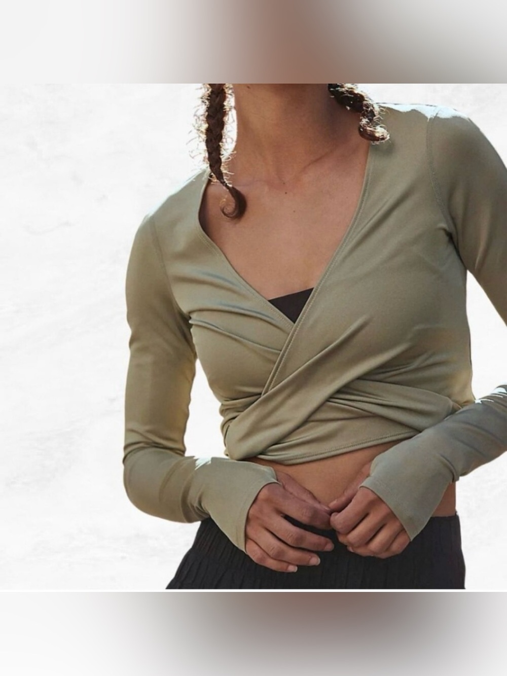 Free People Movement Arabesque Wrap Top